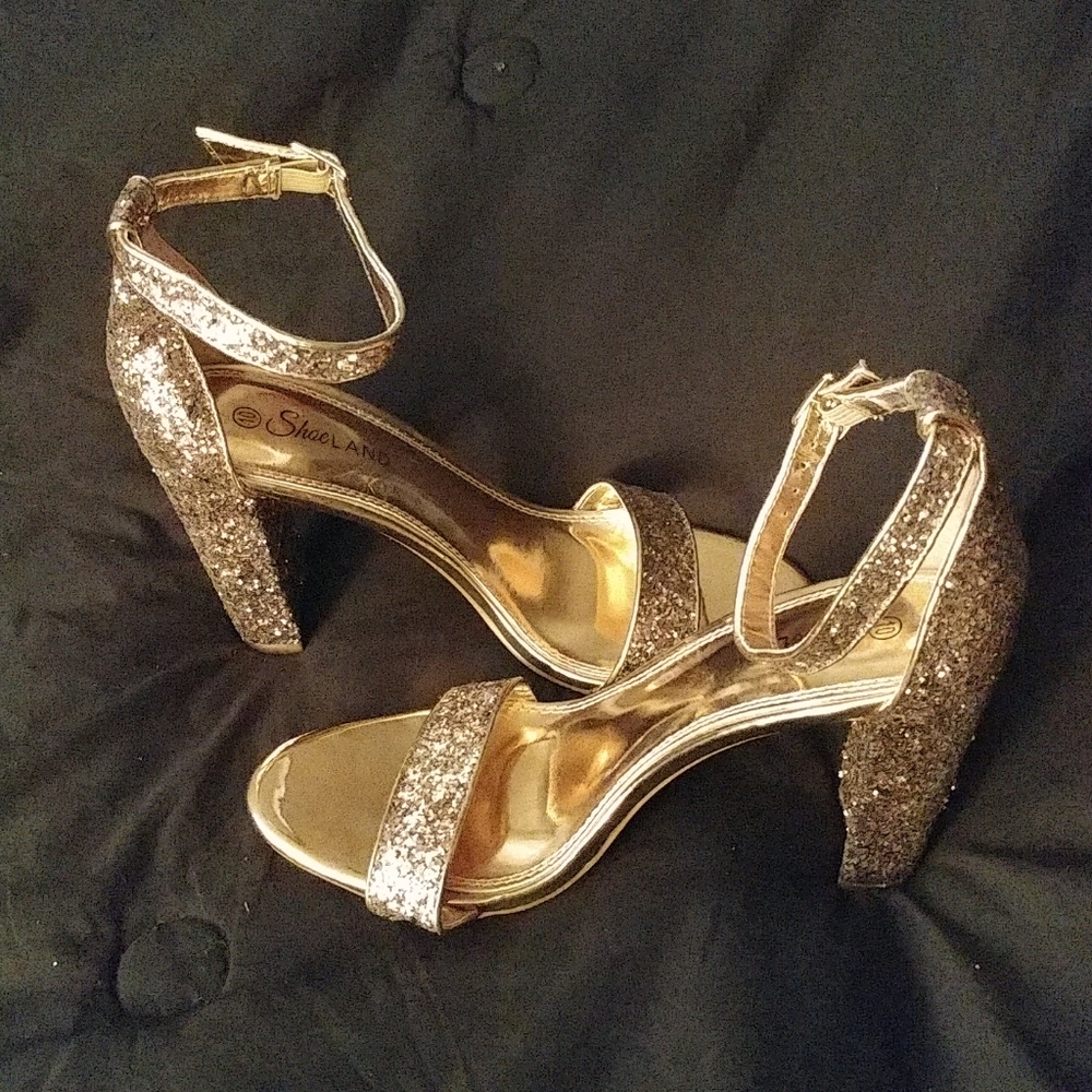 Glitter Rose Gold Heels